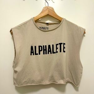 ALPHALETE cropped muscle tank